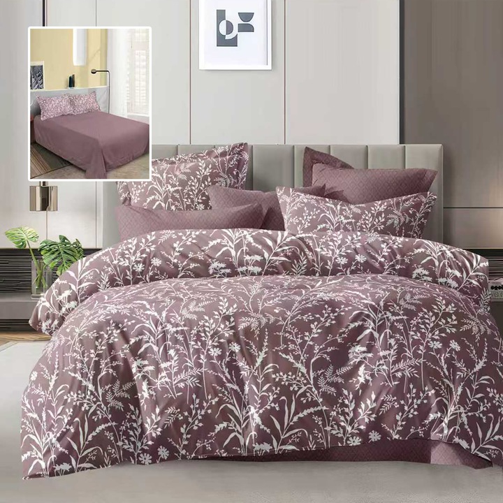 Lenjerie de pat Ralex Economy, 100% poliester, 230x250cm, 200x230cm, 50x70cm