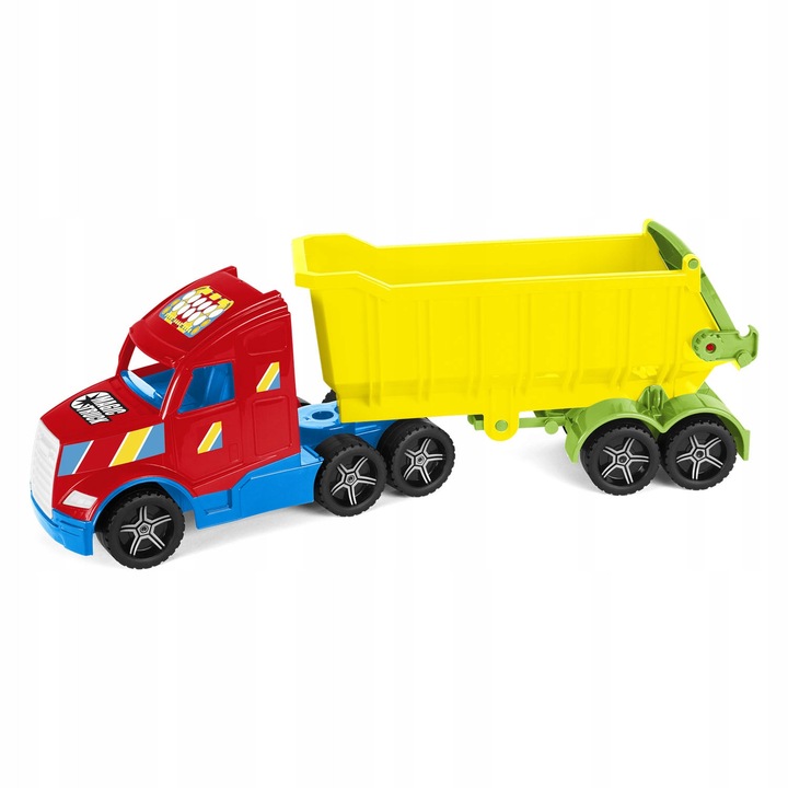 Camion Basculant Wader Magic Truck Basic, benă detașabilă, rezistent la intemperii, multicolor, 79x28x19, 5cm
