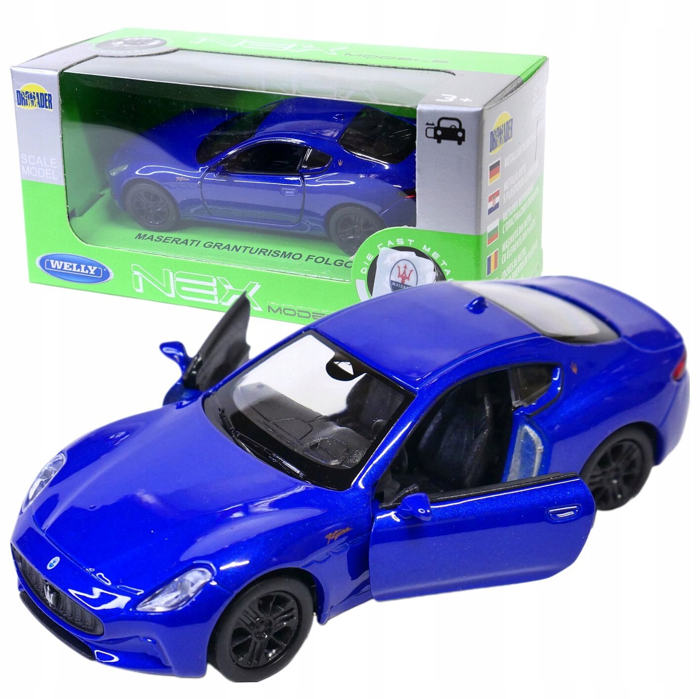 Masina de jucarie Maserati GranTurismo Folgore, Welly, 1:34