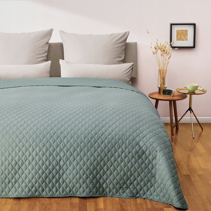 Narzuta Blumtal 220x240cm, verde menta, bumbac, certificare OEKO-TEX