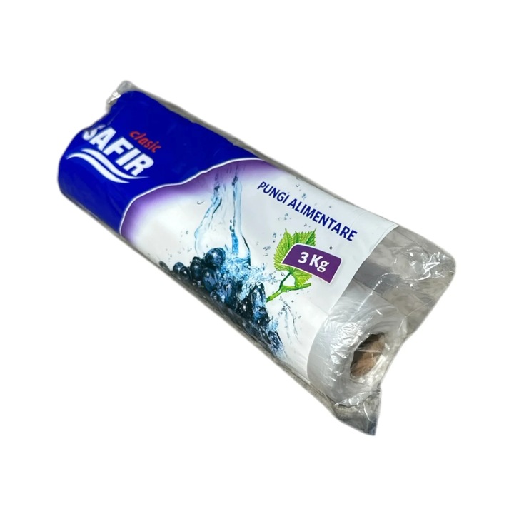 Pungi Alimentare SAFIR Pentru Uz Casnic 3kg, 350buc/rola