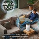 AirBliss™ légtisztító, 3 az 1-ben szűrő HEPA H13, aktív szén, előszűrő, por elleni, antibakteriális, hangulatvilágítás, érintőképernyő, 3 üzemmód, alvó mód, automata mód, időzítő, automatikus kikapcsolás, hordozható, csendes, fehér