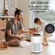AirBliss™ légtisztító, 3 az 1-ben szűrő HEPA H13, aktív szén, előszűrő, por elleni, antibakteriális, hangulatvilágítás, érintőképernyő, 3 üzemmód, alvó mód, automata mód, időzítő, automatikus kikapcsolás, hordozható, csendes, fehér
