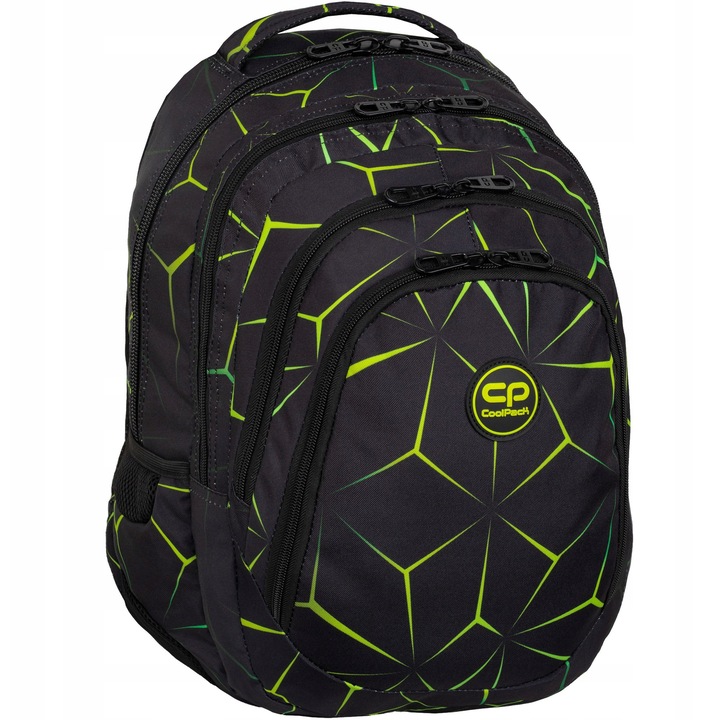 CoolPack Drafter QUAKE iskolatáska, 28 l, többszínű, három rekesszel, laptop tartóval
