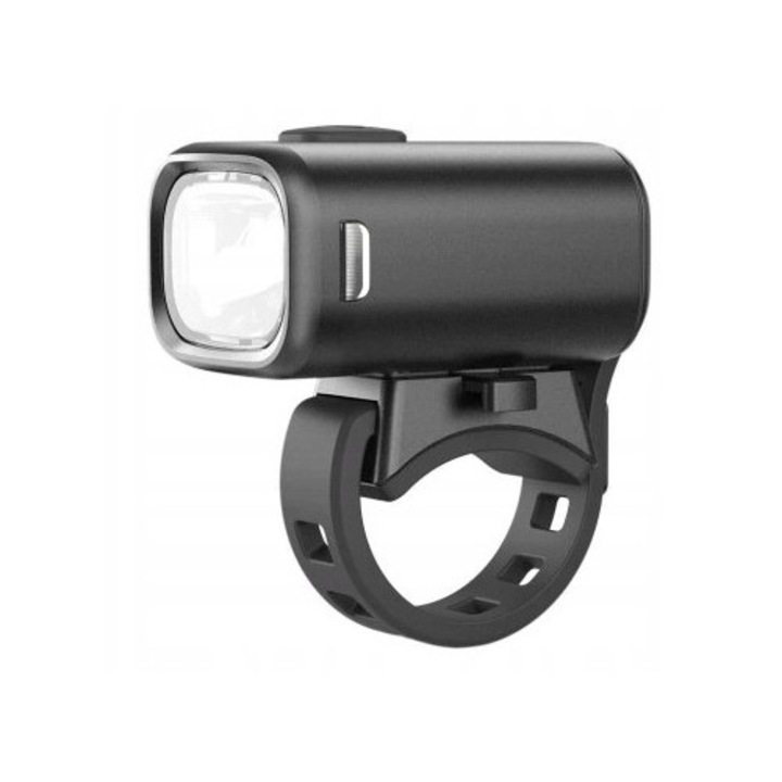 Lampa bicicleta LED ExtremeStyle BLF1 50lux, 3 niveluri de putere, incarcare USB-C, dimensiuni 69x41,5x33mm