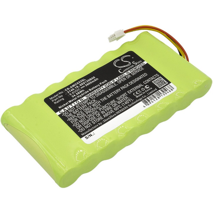Baterie TECHTEK CS-AMC833SL Ni-MH 3600mAh