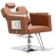 Calissimo, Scaun de coafat Brado hidraulic rotativ pentru salonul de coafura Suport cromat scaun de coafor, 1-FF-006001