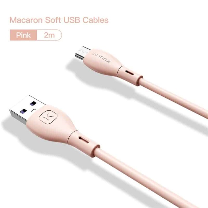 USB 3.0 kábel, 2m, rózsaszín