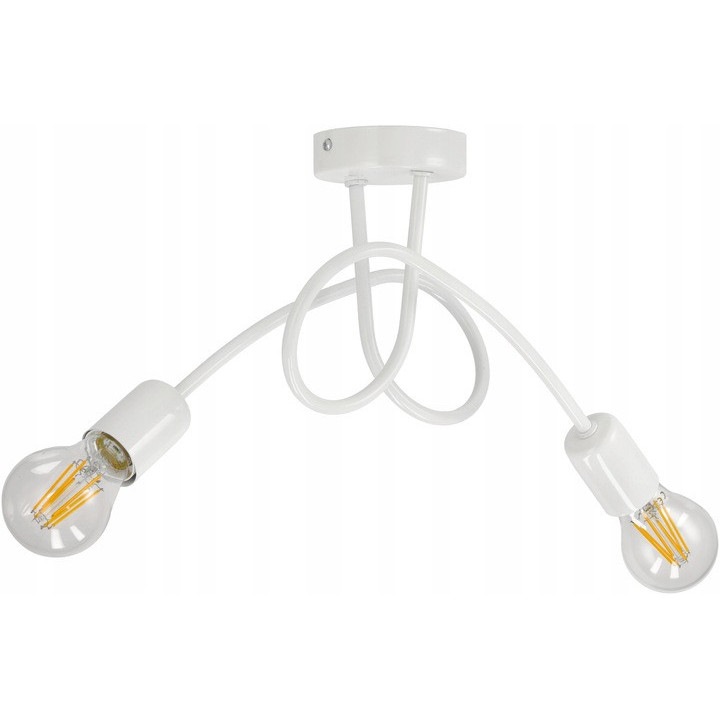LED-ONE loft Edison csillár 2x E27, fehér, 25x35cm