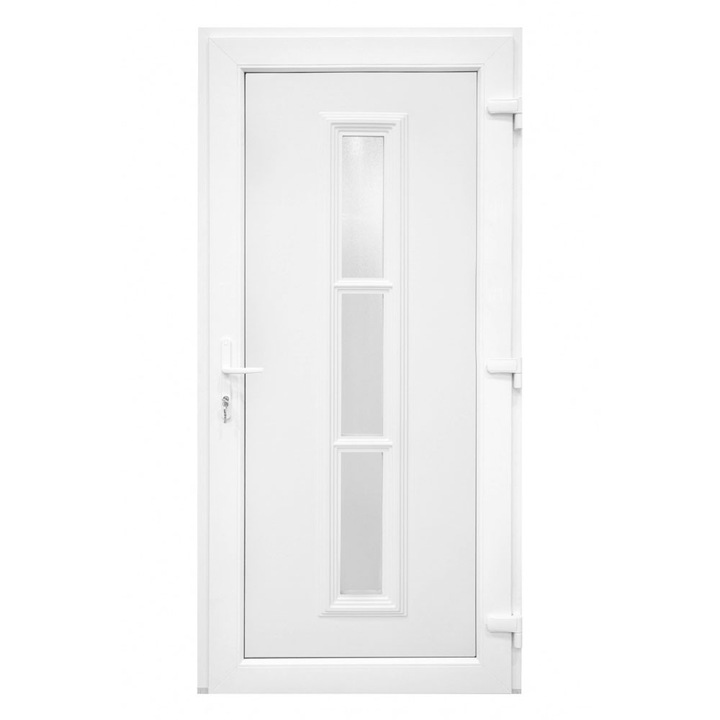 Usa exterior PVC SEDUM, 980x2000 mm, deschidere dreapta, alb