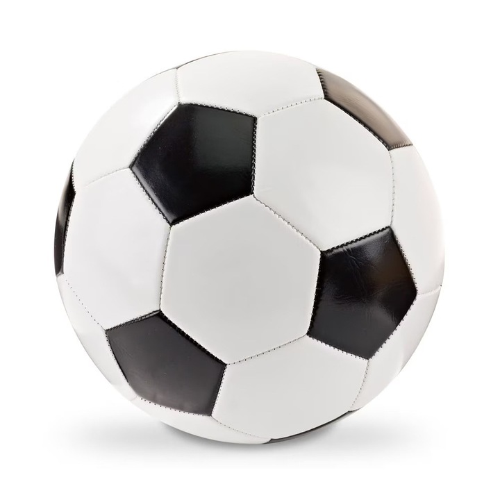 Minge Fotbal dalimag Classic 2026, Negru si Alb, Marimea 5, 260 Grame