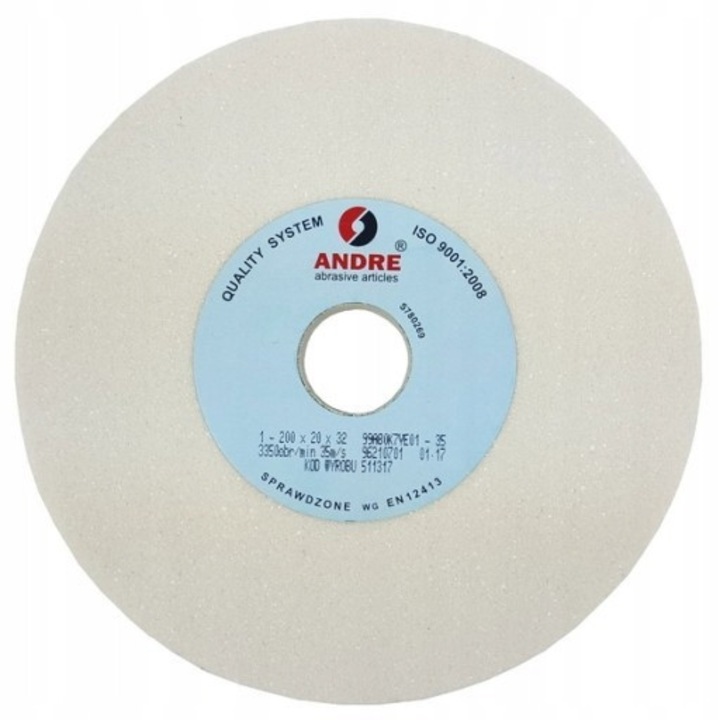 Disc de slefuit Andre 450x63x203mm, 99A, granulatie 46, moale