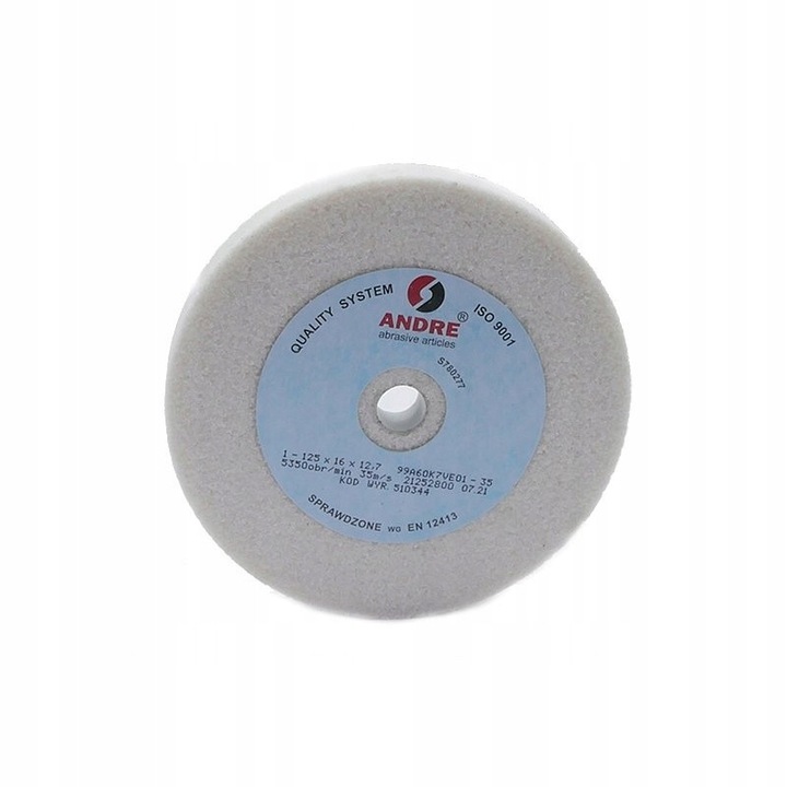 Disc Ceramic ANDRE 125x16x12.7 mm, Granulatie 60, 99A60K7VE01