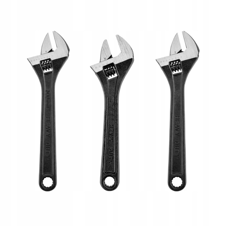 Set 3 Chei Reglabile 200-300 MM TOPEX, Otel CrV