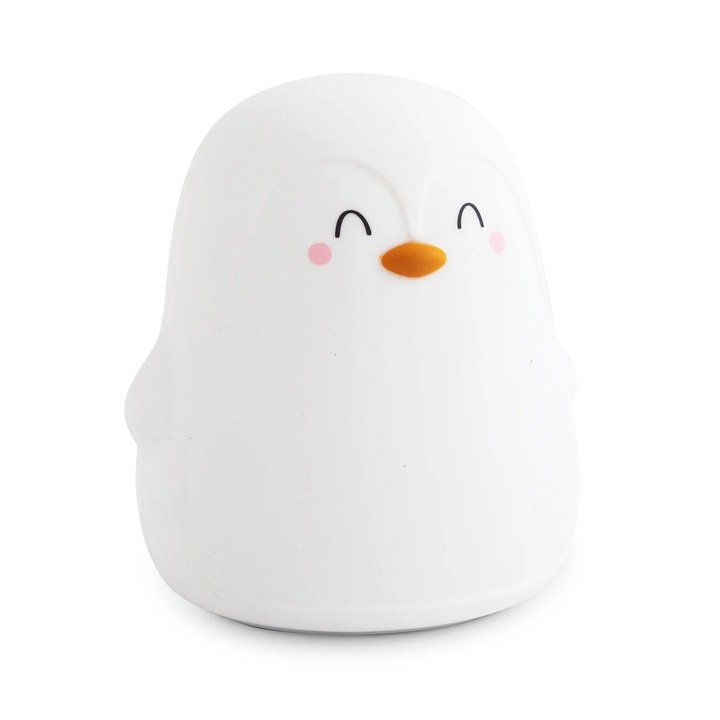 Prémium szilikon éjszakai lámpa, különböző fények, USB C típusú, Led, Polaris, fehér