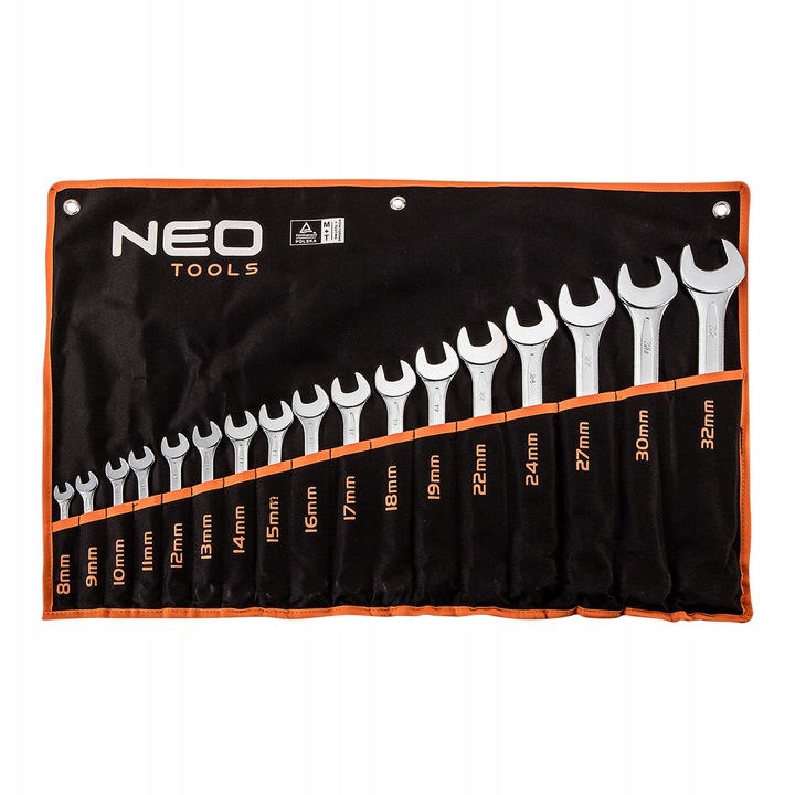 Set Chei Tubulare NEO TOOLS 8-32 mm, 17 Bucati