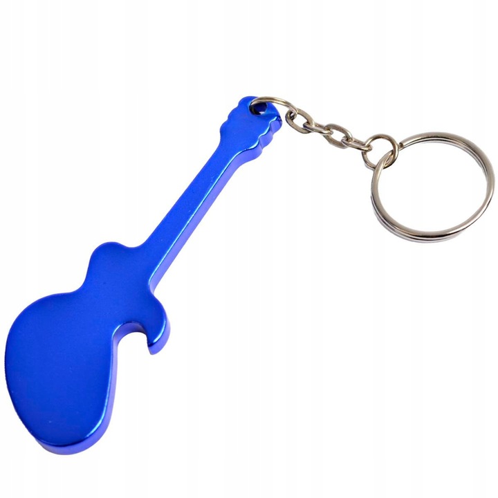 Kulcstartó - Gitár - Kék kulcsnyitó