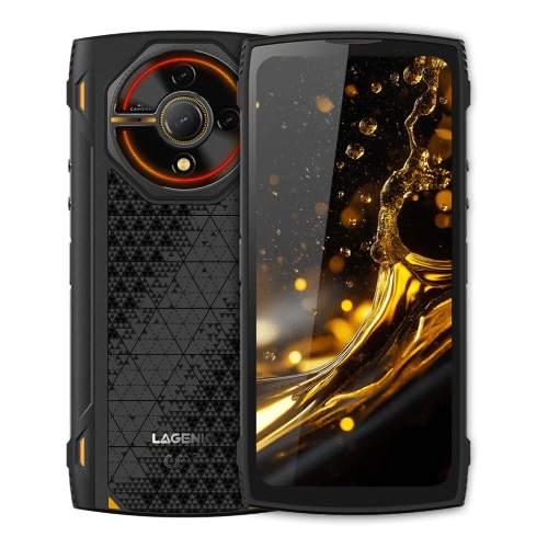 Telefon Mobil LAGENIO Panther 2 Pro, Negru, 4G, 6.7" HD+ 120Hz, 24GB RAM (8GB + 16GB Extensibili), 256GB ROM, 50MP, Android 15, Unisoc T7250, Lumini RGB, NFC, OTG, 5150mAh, 18W, Dual SIM