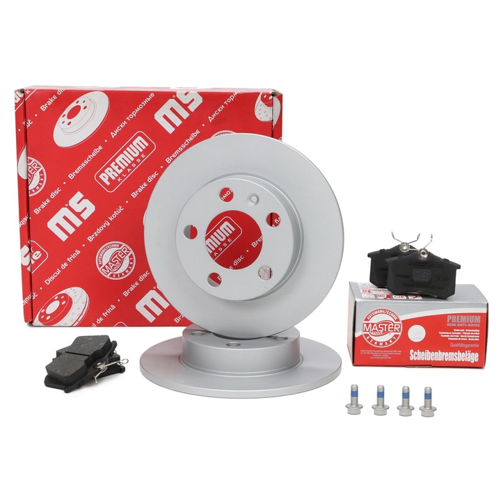 Master-Sport Germany féktárcsa és fékbetét készlet, 230mm, Audi, Seat, Skoda, VW, hátsó