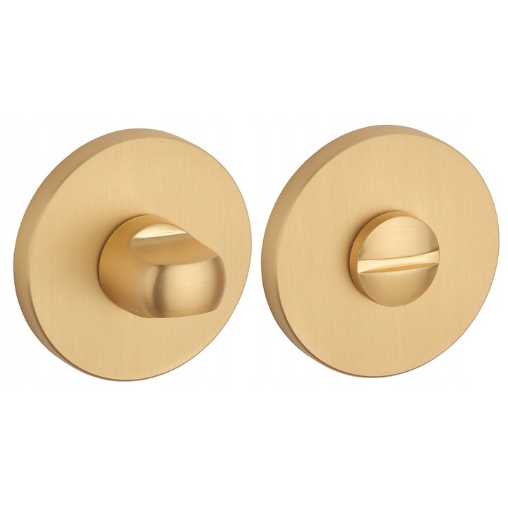 Rozeta Slim WC Aur Mat 7mm STILE - Blocare Usa