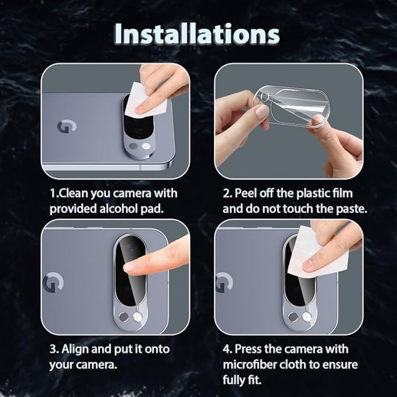 Set 2 Folii Protectie Camera pentru Google Pixel 10 Pro, Sticla Securizata, Transparenta, Anti-Scratch