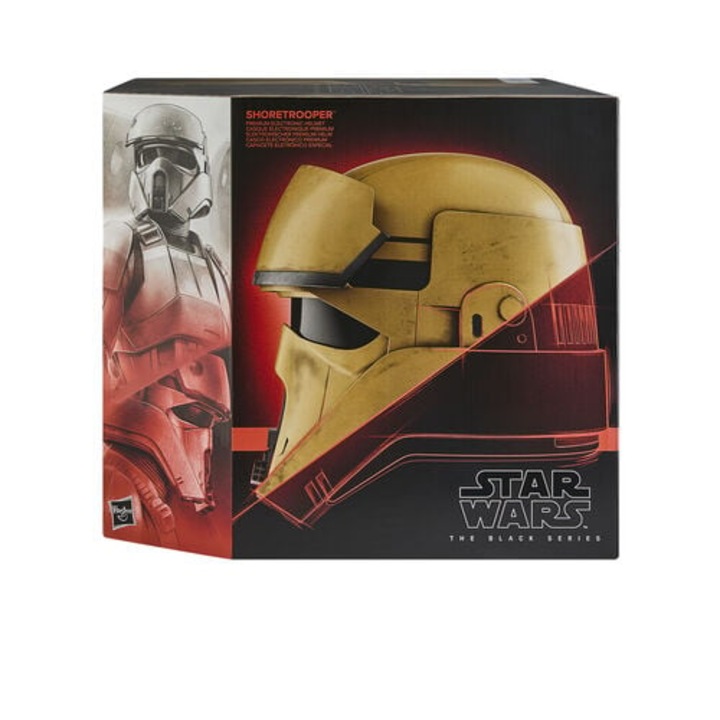 Casca electronică Shoretrooper, Hasbro, The Black Series, detalii premium, 14+