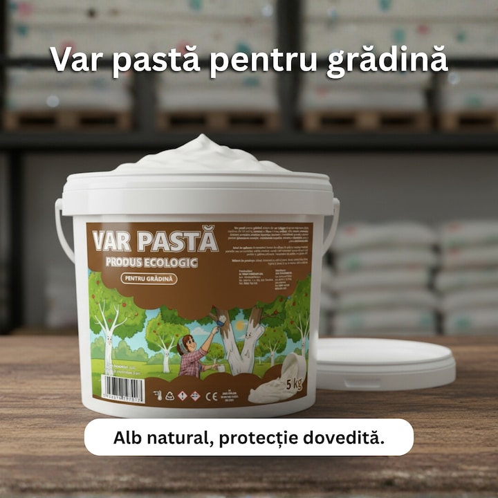 Var pasta pentru pomi, 5 kg, gata de folosit, impotriva soarelui si daunatorilor