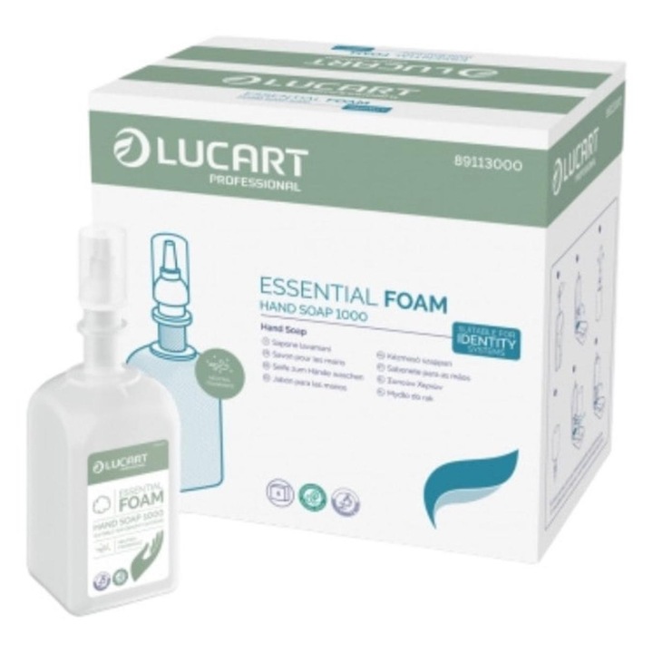 Пенлив сапун Lucart Professional, 1000 ml пълнител, унисекс, рециклируема опаковка
