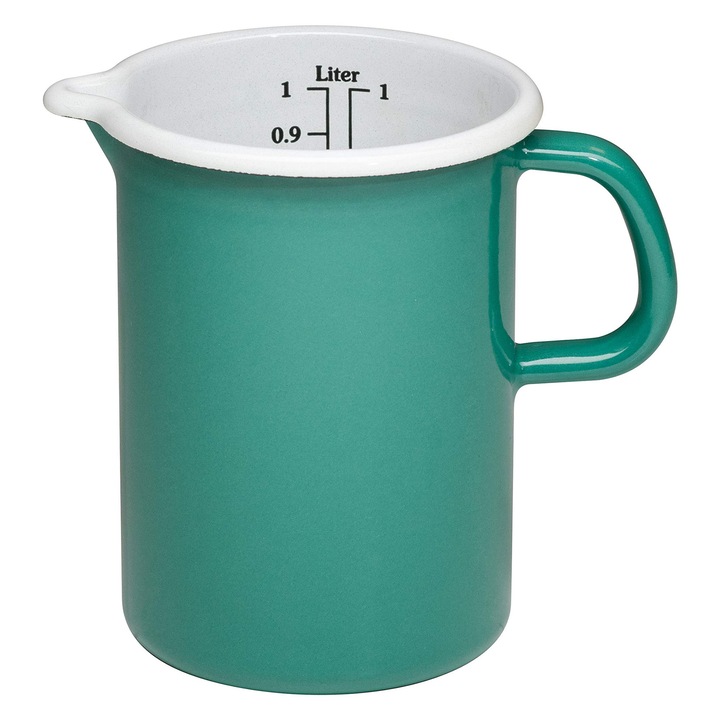 Riess Teáskanna, Különleges Kiadás, 1L, Zománc, Sötét Természetes Zöld, 16.3x11.3x14.8cm