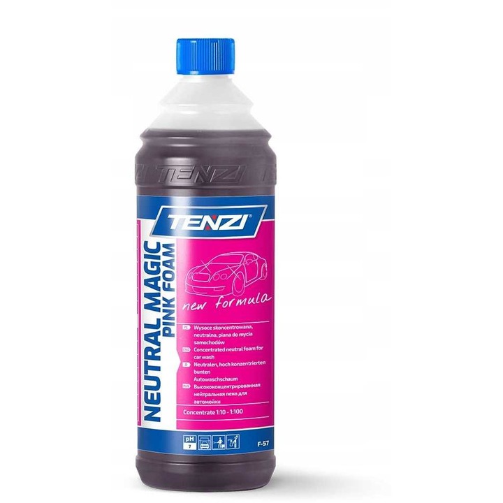 Активна пяна за кола TENZI Neutral Magic Foam Pink 1L, pH неутрално, аромат на вишни