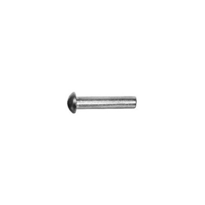 Horganyzott acél szegecsgörgő gömbfejjel 6x30mm, UN, 10,5x3,6mm