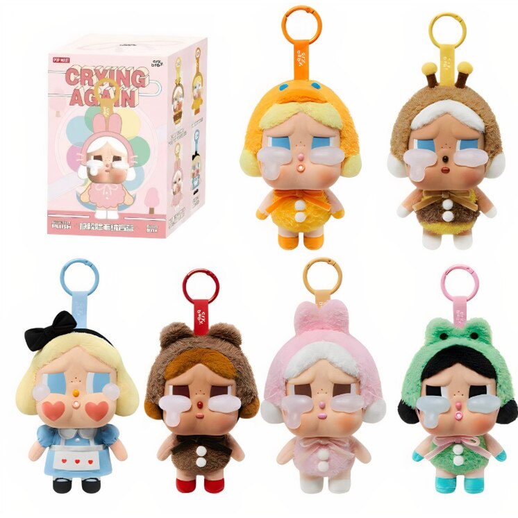 Jucarie de Plus 15cm Crybaby Crying Again, Seria Blind Box cu Fata