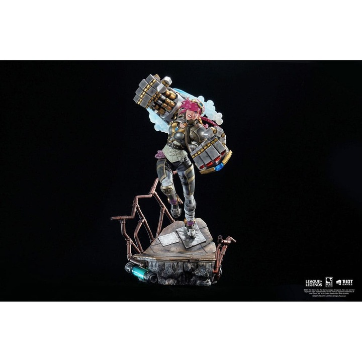 Figurina League of Legends 1/6 Vi, limitata, 40 cm, multicolor, iluminare LED, set