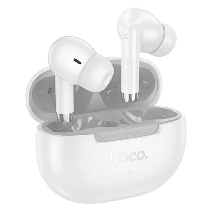 Hoco eq24 bluetooth fülhallgató sztereo, v5.4, tws, mikrofon + töltőtok, fehér