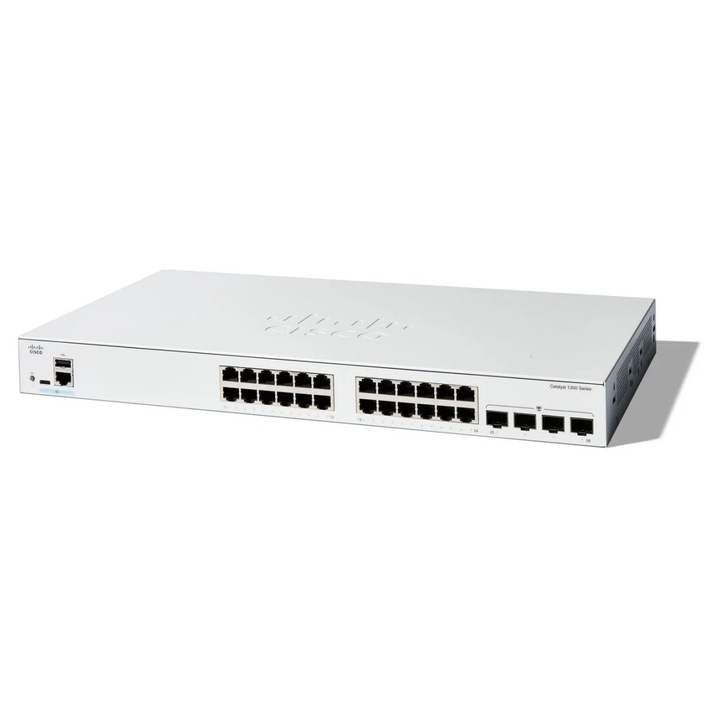 Switch Cisco C1200-24T-4G, 24 porturi 10 / 100 / 1000 MBs
