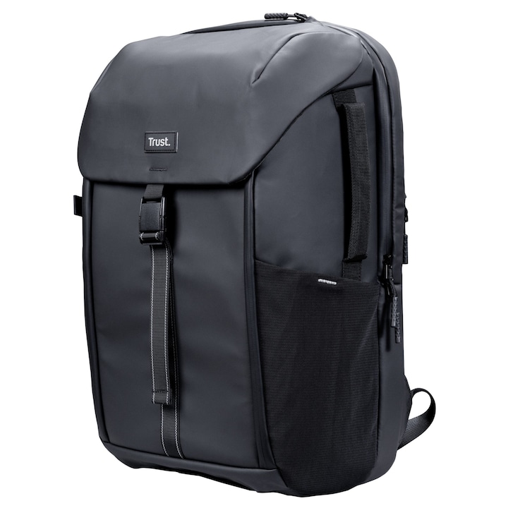 Trust 43,2 cm laptop hátizsák, szürke, 1,02 kg, vízálló, fogantyúkkal és vállpánttal