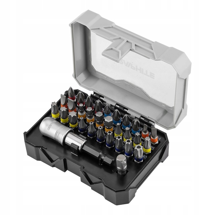 Set 32 ​​Biti 25mm cu Suport Magnetic 68mm GRAPHITE 56T557