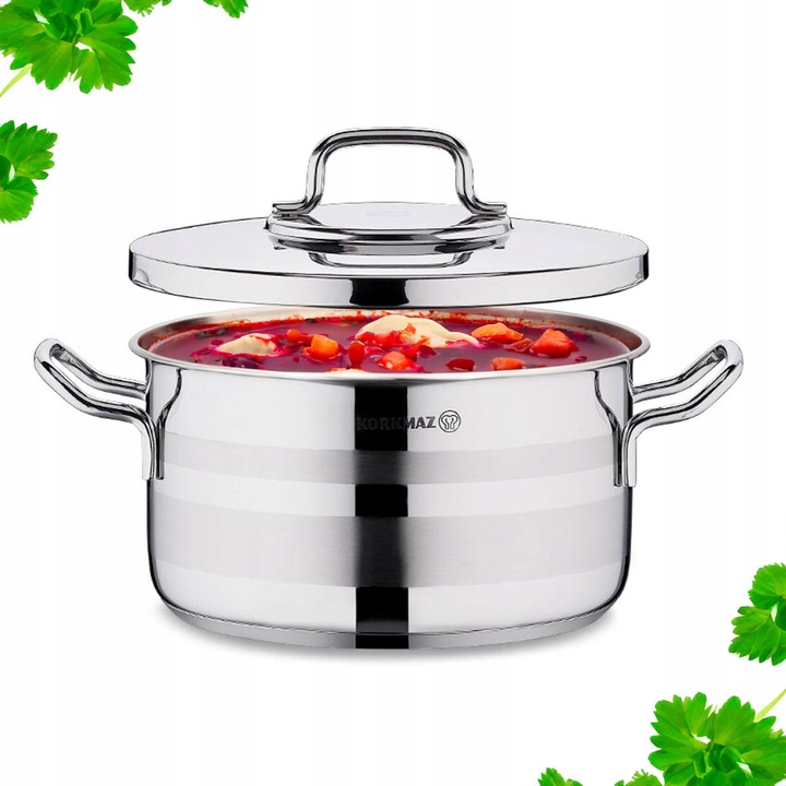 Oala Traditionala 2.6L, 18cm, Inox, KORKMAZ ASTRA, Inductie