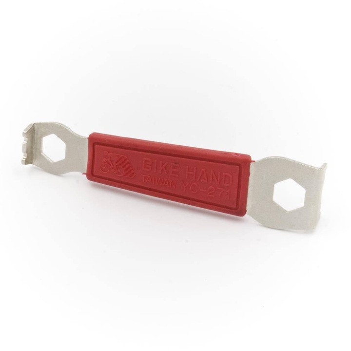 Cheie Bike Hand YC-271 pentru piulitele foilor angrenajului, otel ranforsat, 100mm x 25mm