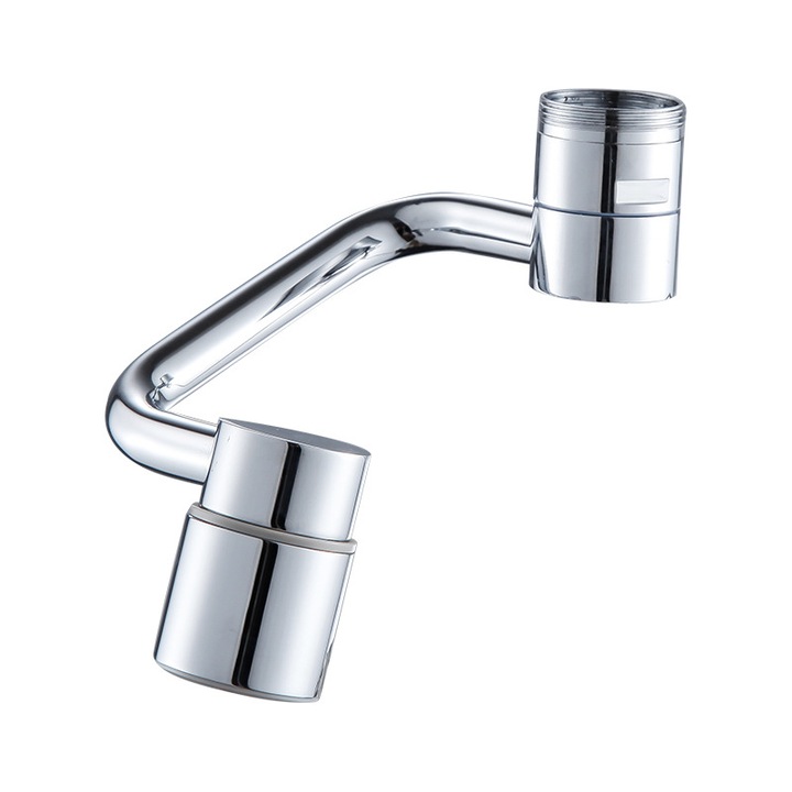 Универсален удължител за кран, рамо за мивка, силиконов накрайник с два изхода, въртящ се