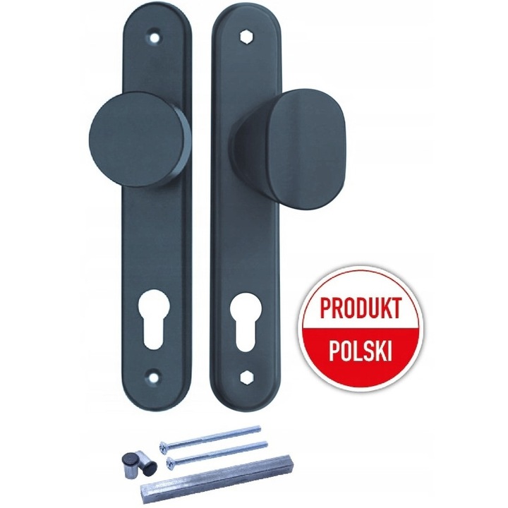 Maner fix cu buton rotativ Steelfence antracit 90mm 23x4cm