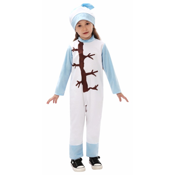 Costum de Craciun pentru copii, om de zapada, 135 cm