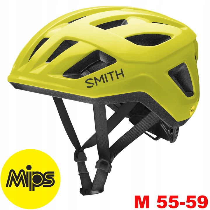 Casca Smith Signal Mips, Kerékpározás, Gravel, Városi, L méret (59-62cm), Sárga