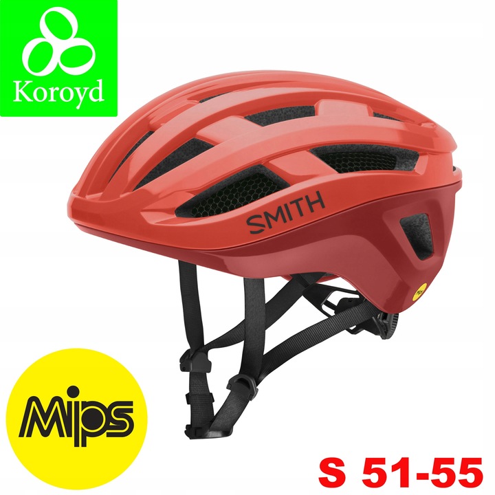 Casca Ciclism Smith Persist 2 MIPS Koroyd, S (51-55cm), Piros