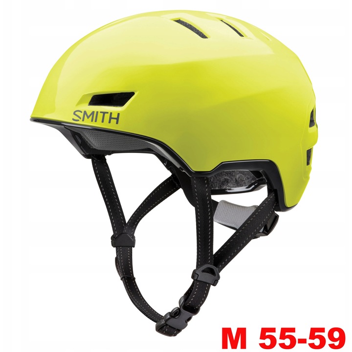 Casca Smith Express MIPS M 55-59cm Sárga + LED - Városi, Kerékpár, Roller