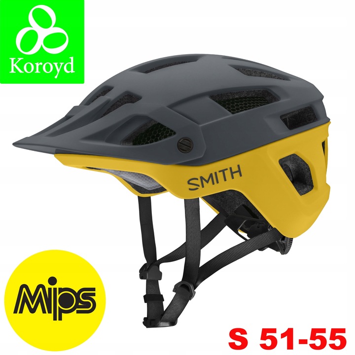 Casca MTB Smith Engage 2 MIPS Koroyd, Méret S, Grafit/Arany