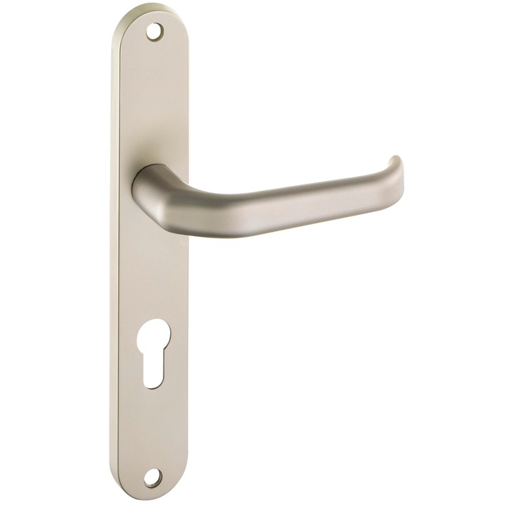 Clantă interior PEGAZ G5, nichel mat, set 2 manere, ax 72 mm