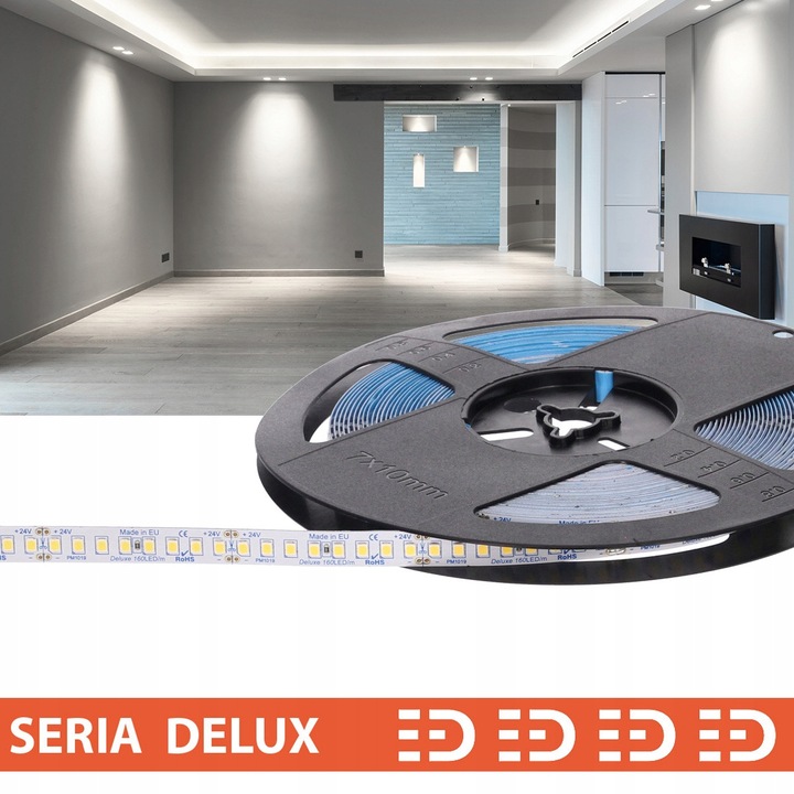 Banda LED Delux 24V 14.4W/m 6500K 2000lm SMD4014 Ra80 1m