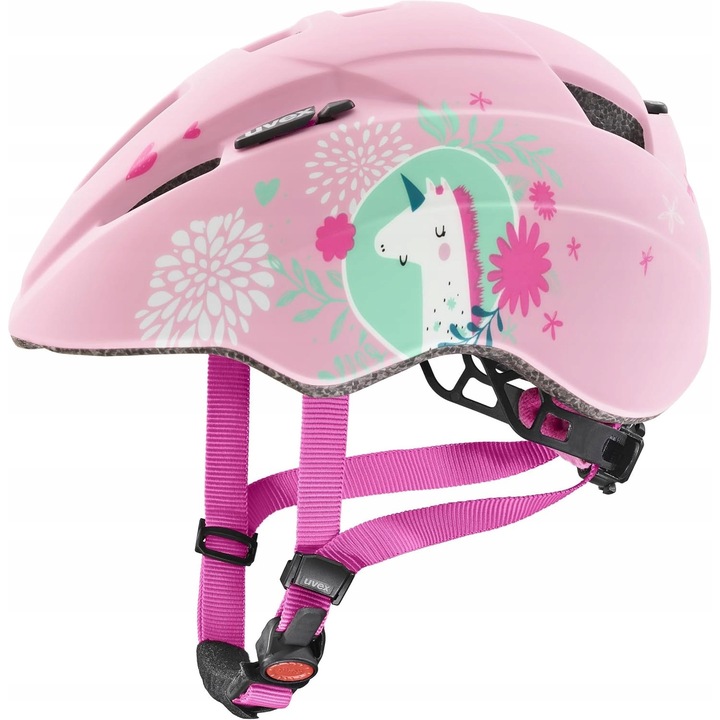 Каска за деца UVEX KID 2 CC, Розов Еднорог, 46-52 см