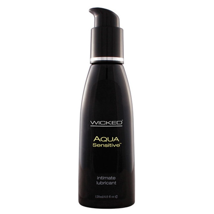 Wicked Sensual Care Aqua Sensitive hipoallergén síkosító 120ml, aloe és olíva kivonatokkal, nem ragacsos